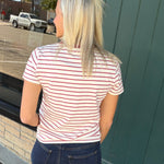 Berry Stripe Asher Tee Bottoms - Shorts THREAD & SUPPLY