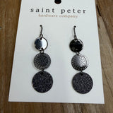 Gunmetal Drop Earrings Jewelry - Earrings SAINT PETER HARDWARE