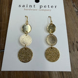 Gold Drop Earrings Jewelry - Earrings SAINT PETER HARDWARE