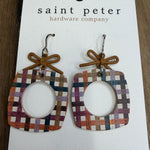 Plaid Bow Earrings Jewelry - Earrings SAINT PETER HARDWARE