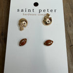 Football Stud Earrings Jewelry - Earrings SAINT PETER HARDWARE