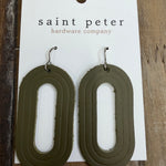 Olive Open Oval Earrings Jewelry - Earrings SAINT PETER HARDWARE