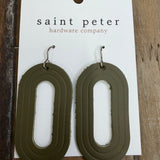 Olive Open Oval Earrings Jewelry - Earrings SAINT PETER HARDWARE