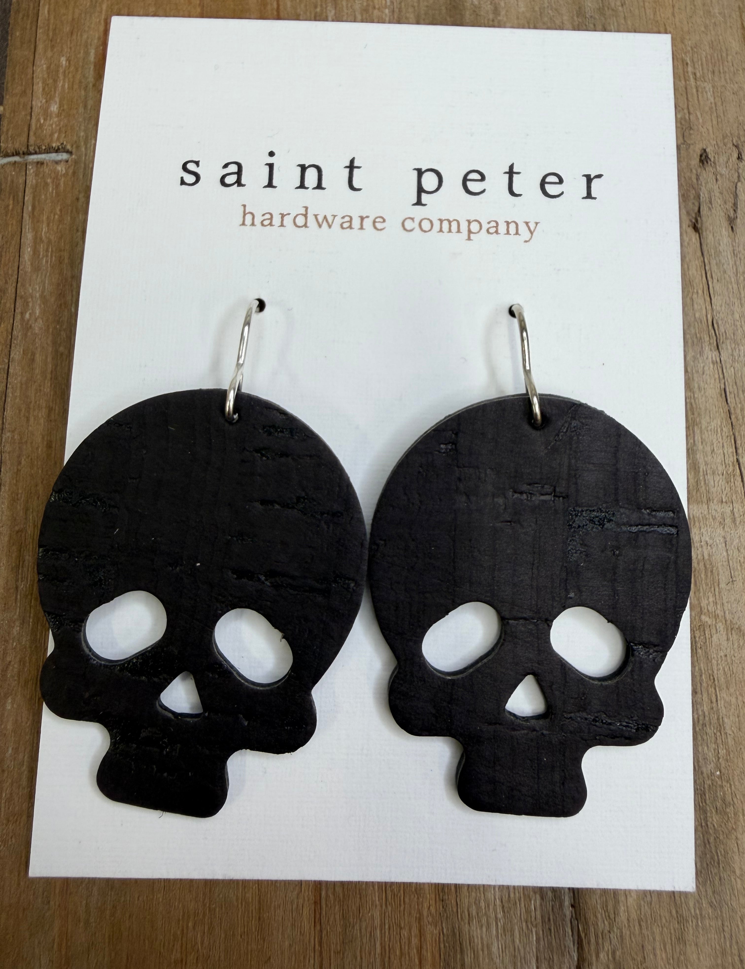 Black Skull Earrings Jewelry - Earrings SAINT PETER HARDWARE
