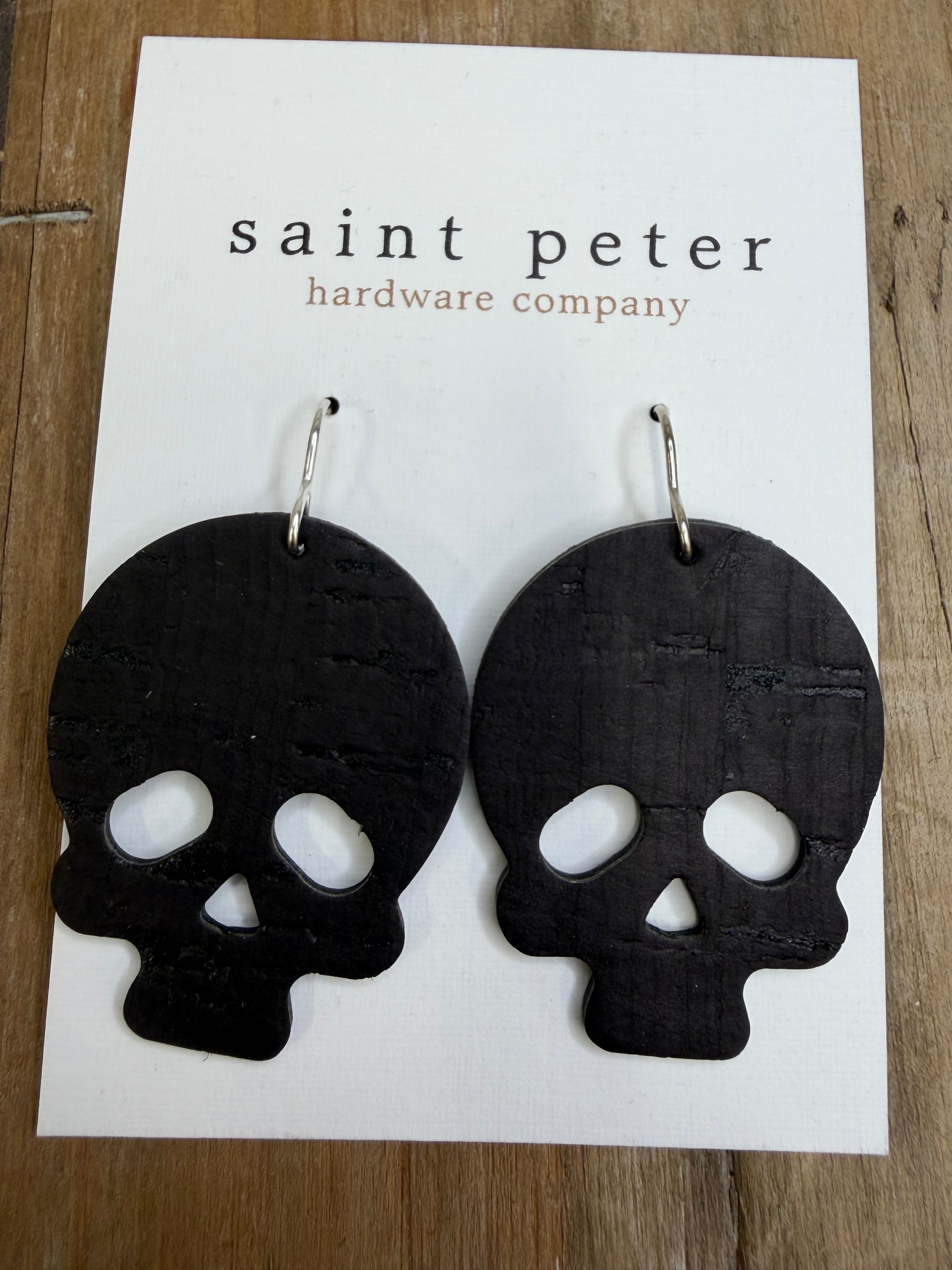 Black Skull Earrings Jewelry - Earrings SAINT PETER HARDWARE