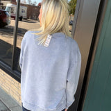Rosemont Washed French Terry Mock Neck Top - Sweatshirt FLAG AND ANTHEM