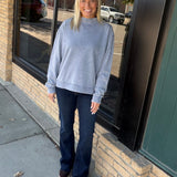 Rosemont Washed French Terry Mock Neck Top - Sweatshirt FLAG AND ANTHEM