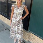 Golden Hour Floral Tiered Maxi Dress Dresses IN FEBRUARY