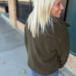 Dena Olive Shearling Zip Up Jacket Outerwear- Jackets KUT FROM THE KLOTH