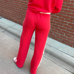 Red Side Stripe Pants Bottom- Pants TRES BIEN