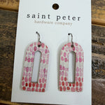 Pink and Red Dot Earrings Jewelry - Earrings St. Peter Hardware