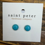 Turquois Stud Earrings Jewelry - Earrings St. Peter Hardware