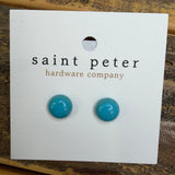 Turquois Stud Earrings Jewelry - Earrings St. Peter Hardware