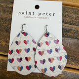Colorful Heart Drop Earrings Jewelry - Earrings St. Peter Hardware