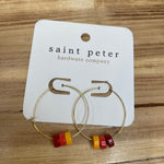 Spring Bead Gold Earrings Jewelry - Earrings SAINT PETER HARDWARE