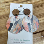Watercolor Double Round Earrings Jewelry - Earrings ARTIFACTS JESSICA LYNCH