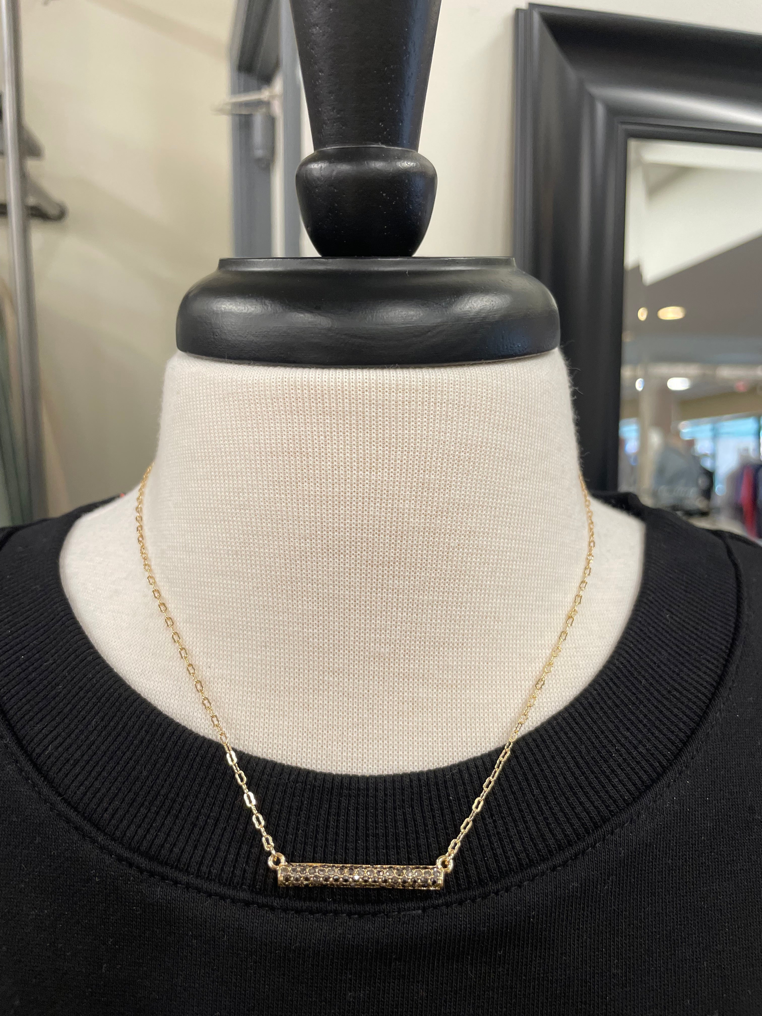 Dudley Hematite Necklace Jewelry- Necklace MEGHAN BROWN STYLE
