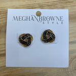 Sack Black Gold Earrings Jewelry - Earrings MEGHAN BROWN STYLE
