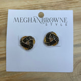 Sack Black Gold Earrings Jewelry - Earrings MEGHAN BROWN STYLE