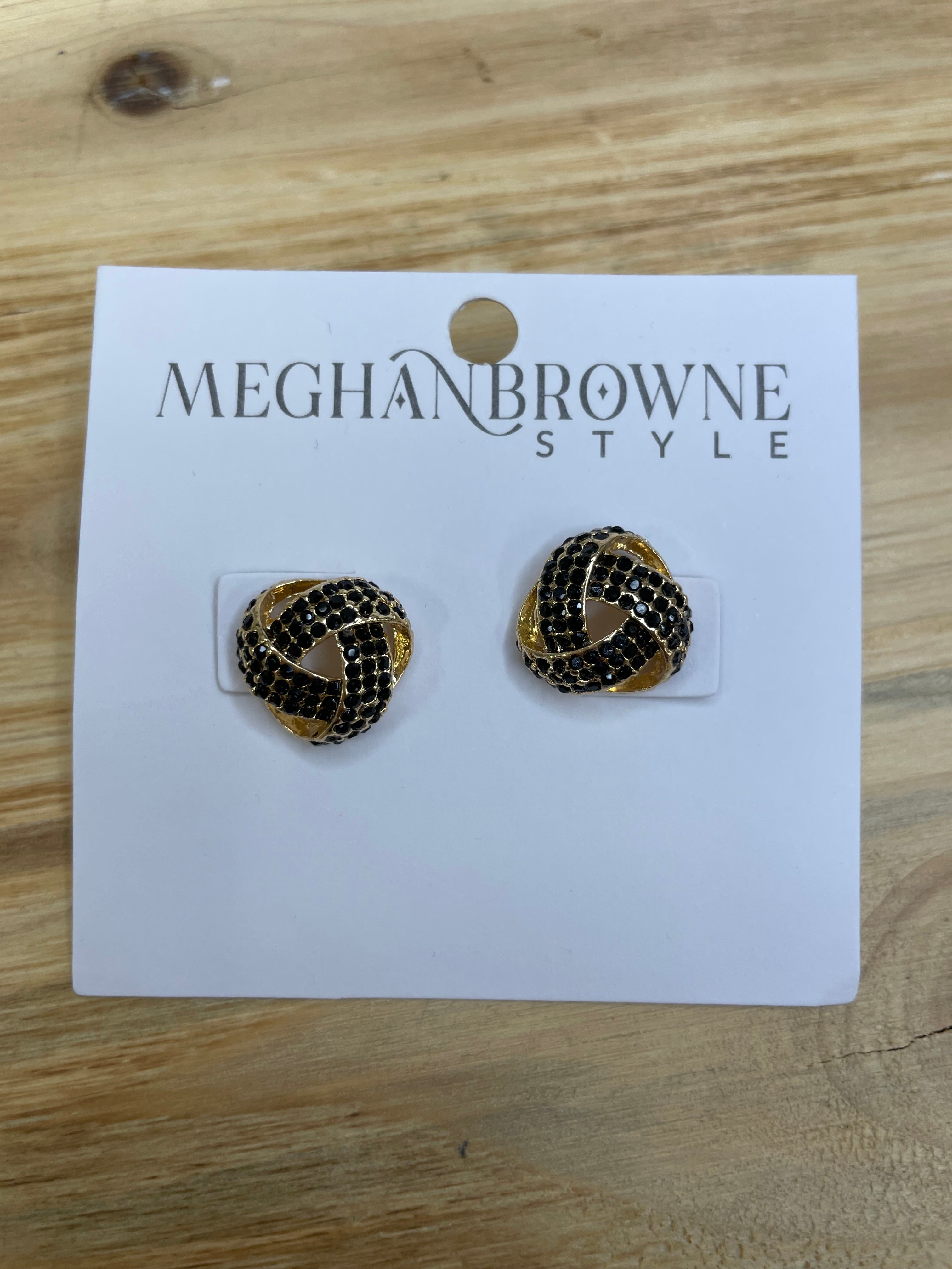 Sack Black Gold Earrings Jewelry - Earrings MEGHAN BROWN STYLE