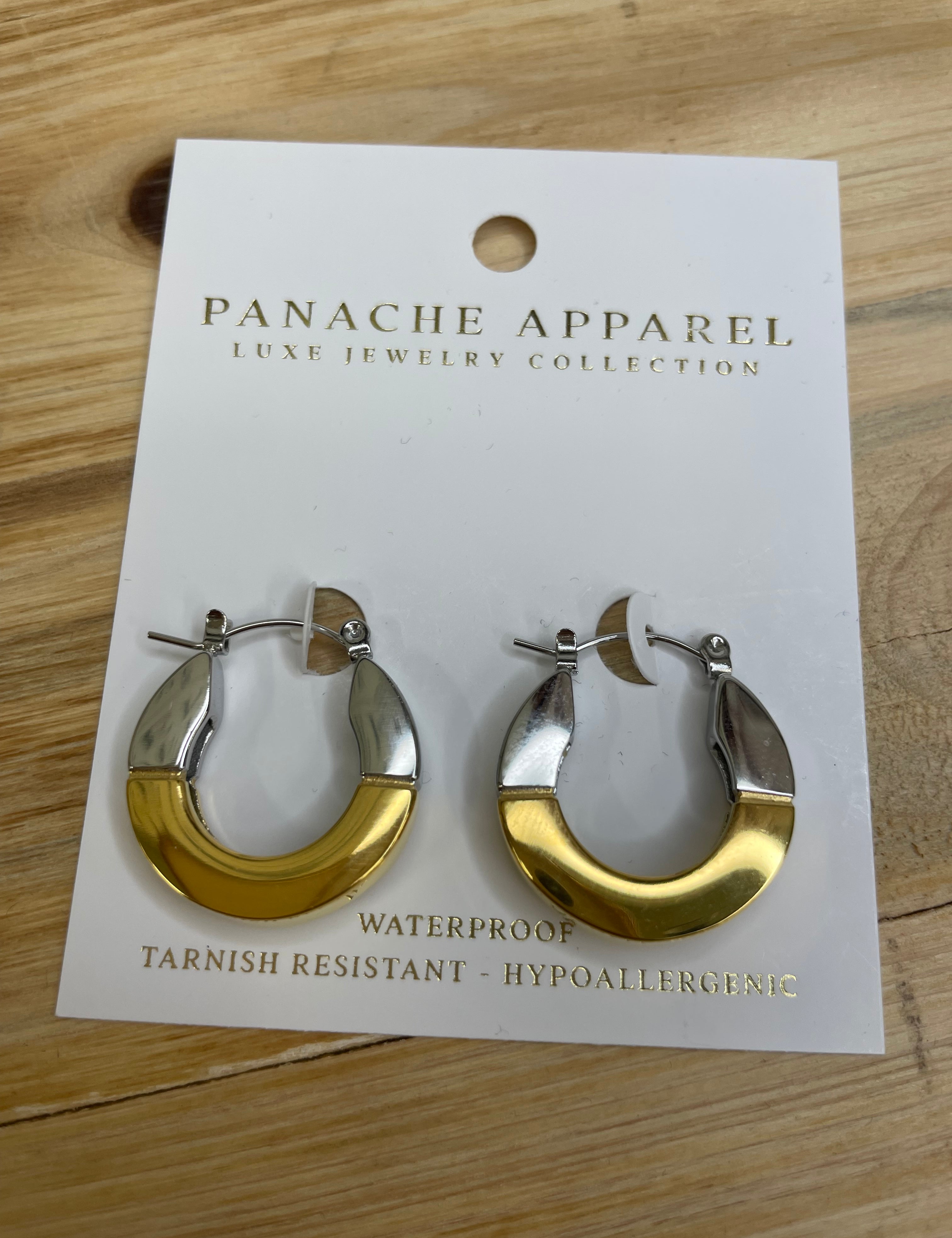 Luxe Gold & Silver Chunky Earrings Jewelry - Earrings PANACHE