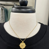 Luxe Gold Compass Necklace Jewelry- Necklace PANACHE