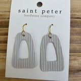 White Textured Earrings Jewelry - Earrings SAINT PETER HARDWARE