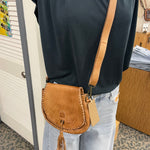 Half Moon Tan Rustic (Bed Stu) Bags- Purses BED STU