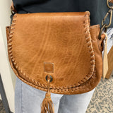 Half Moon Tan Rustic (Bed Stu) Bags- Purses BED STU