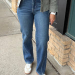 Ella Mid Rise Classic Straight - Hidden Bottom- Pants HIDDEN