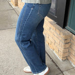 Ella Mid Rise Classic Straight - Hidden Bottom- Pants HIDDEN