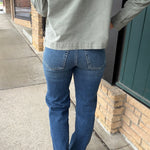 Ella Mid Rise Classic Straight - Hidden Bottom- Pants HIDDEN