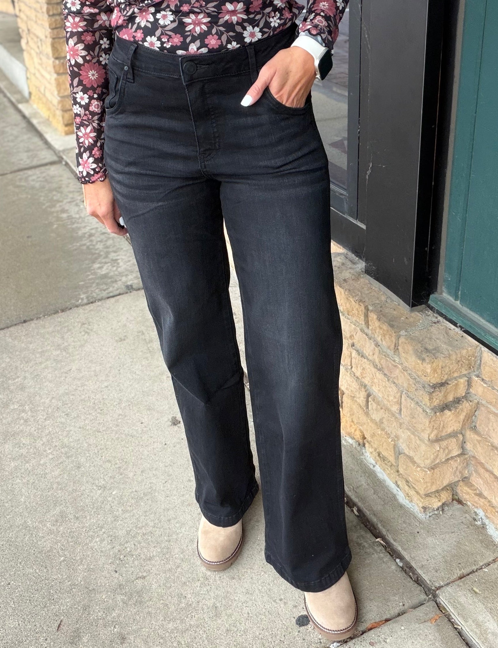 Jodi Luscious Black Base Jeans – KUT Bottoms- Jeans KUT FROM THE KLOTH