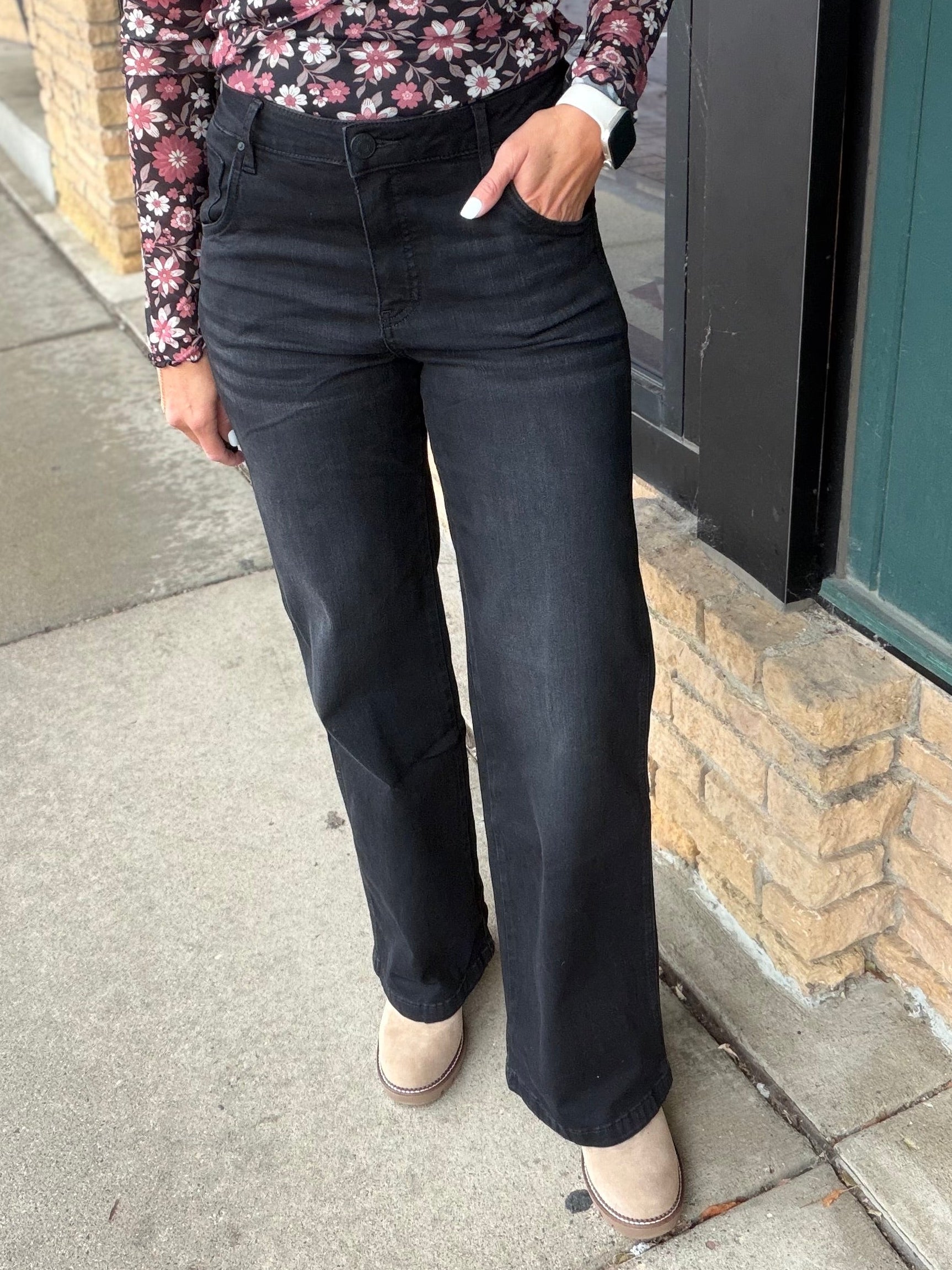 Jodi Luscious Black Base Jeans – KUT Bottoms- Jeans KUT FROM THE KLOTH
