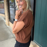 Espresso Button-Front Sweater Vest Top - Sweater IN FEBRUARY