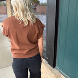 Espresso Button-Front Sweater Vest Top - Sweater IN FEBRUARY