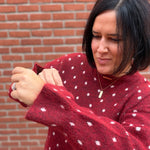 Red Snowflake Sweater Top - Sweater POL