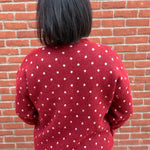 Red Snowflake Sweater Top - Sweater POL