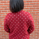 Red Snowflake Sweater Top - Sweater POL