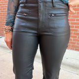 Black Kelsey Coated Flare