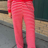 Sailor Stripe Cloud Knit Drawstring Pants Bottoms - Pants TRES BIEN