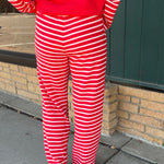 Sailor Stripe Cloud Knit Drawstring Pants Bottoms - Pants TRES BIEN