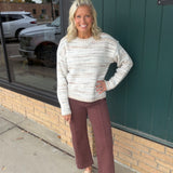 Sand Multi Cassy Sweater Top - Sweater THREAD & SUPPLY