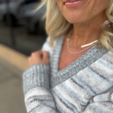 Patsy Grey Multi Sweater Top - Sweater THREAD & SUPPLY