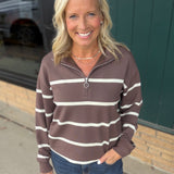 Chocolate Cream Loma Pullover Top - Sweatshirt THREAD & SUPPLY