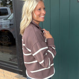 Chocolate Cream Loma Pullover Top - Sweatshirt THREAD & SUPPLY