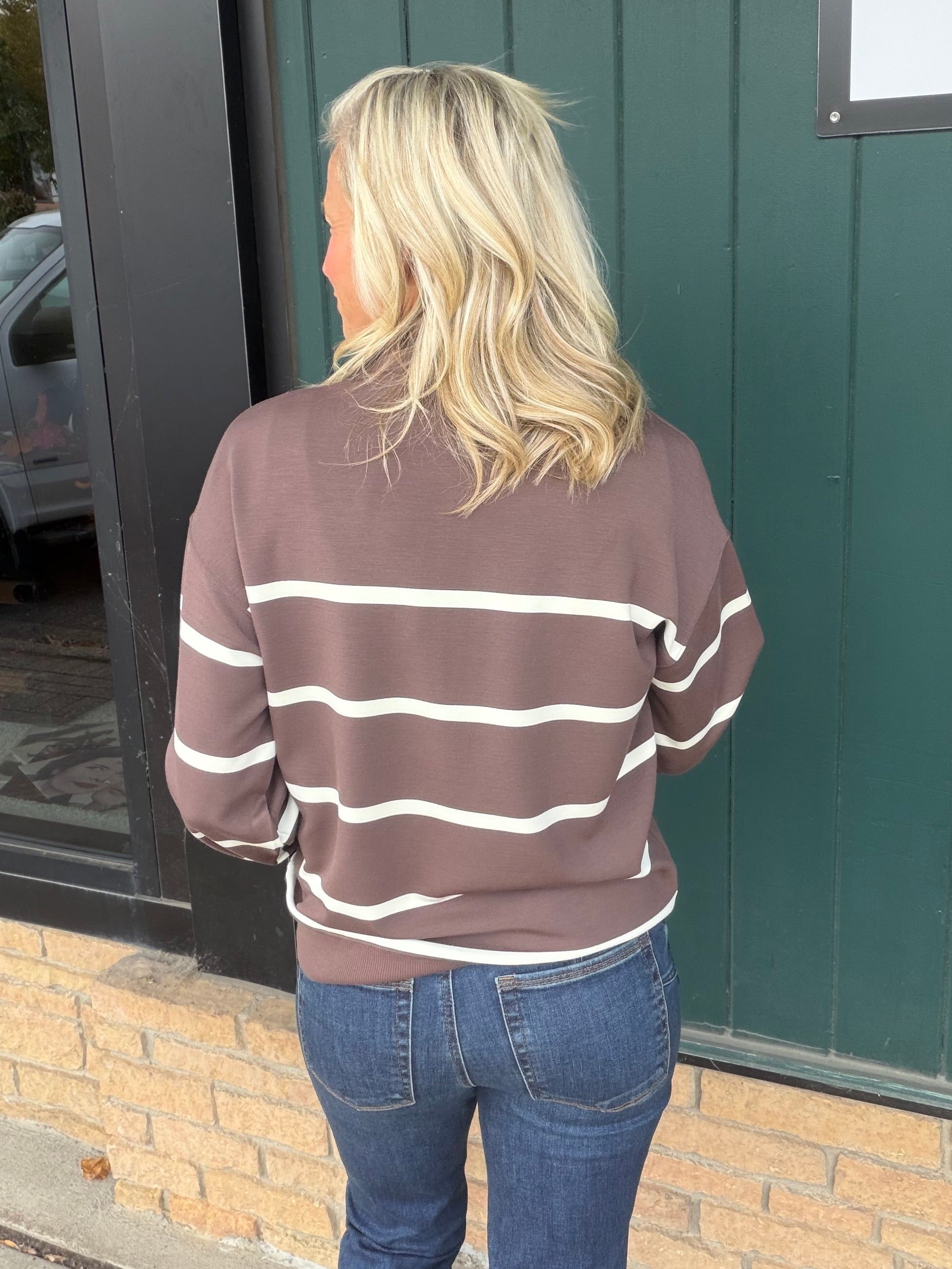 Chocolate Cream Loma Pullover Top - Sweatshirt THREAD & SUPPLY