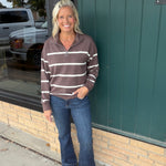 Chocolate Cream Loma Pullover Top - Sweatshirt THREAD & SUPPLY