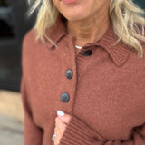 Quinlan Coffee Bean Pullover Tops- Sweaters THREAD & SUPPLY