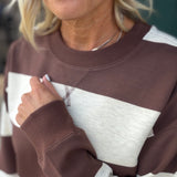 Brown Multi Stripe Stride Top Top- Sweatshirt THREAD & SUPPLY